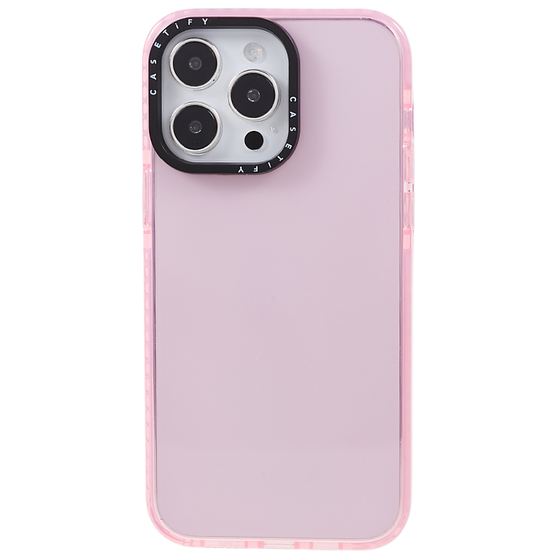 

Für Das Iphone 14 Pro Max Back Protector PC+TPU -hülle Drop Resistente Klare Handyabdeckung - Transparentes Rosa, iPhone 14 Pro Max