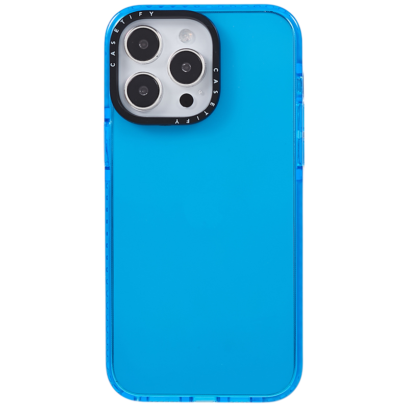 

Für Das Iphone 14 Pro Max Back Protector PC+TPU -hülle Drop Resistente Klare Handyabdeckung - Transparent Blau, iPhone 14 Pro Max