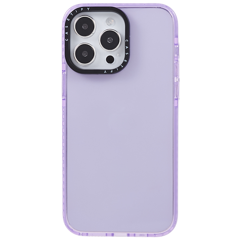 

Für Das Iphone 14 Pro Max Back Protector PC+TPU -hülle Drop Resistente Klare Handyabdeckung - Transparent Lila, iPhone 14 Pro Max