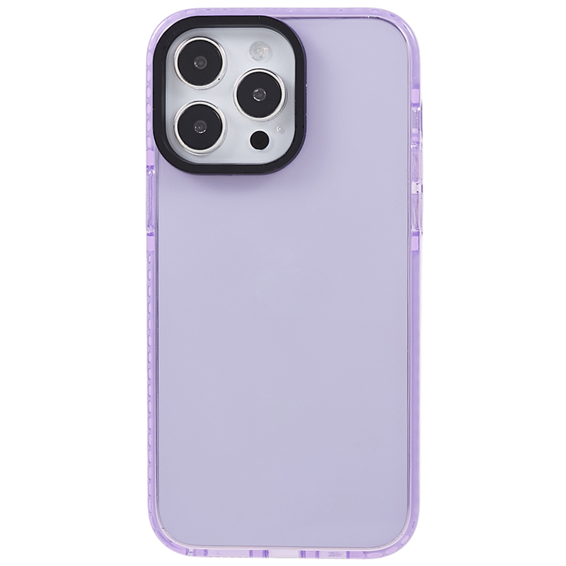 

Für Iphone 14 Pro Back Protector Clear PC+TPU -hülle Drop Resistente Mobiltelefonabdeckung - Transparent Lila, iPhone 14 Pro