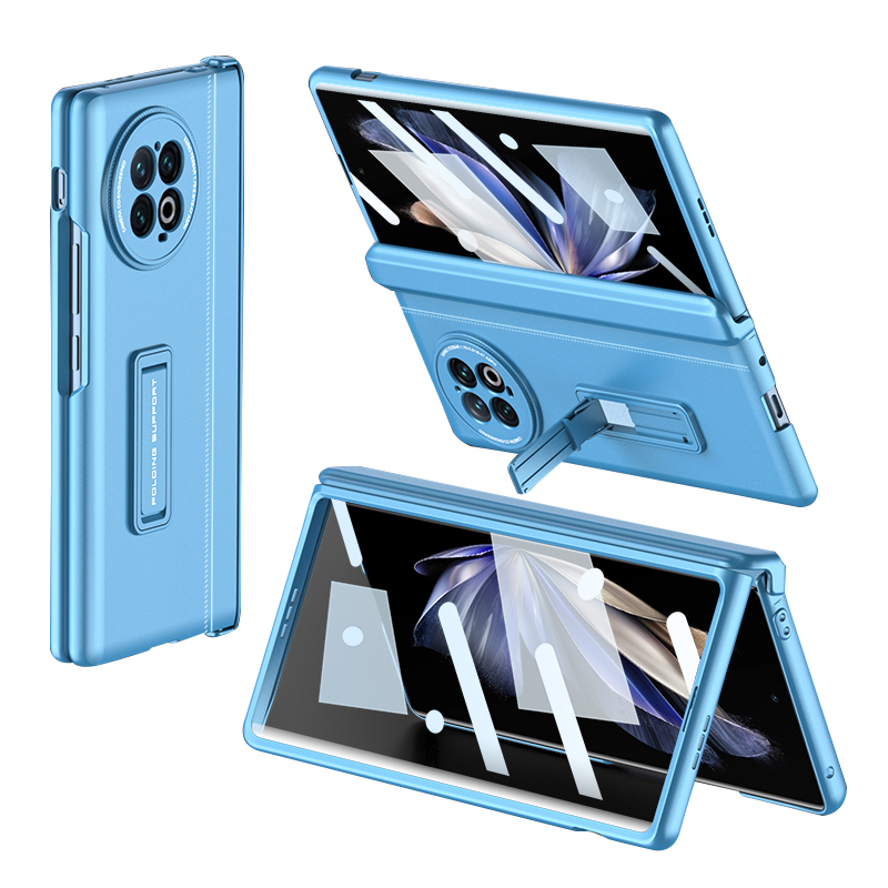 

Gkk Für Vivo X Fold2 Hartes PC -kickstand Der Magnetscharnierscharnierschutz Mit Temperamentvollem Glasfilm - Blau, vivo X Fold2