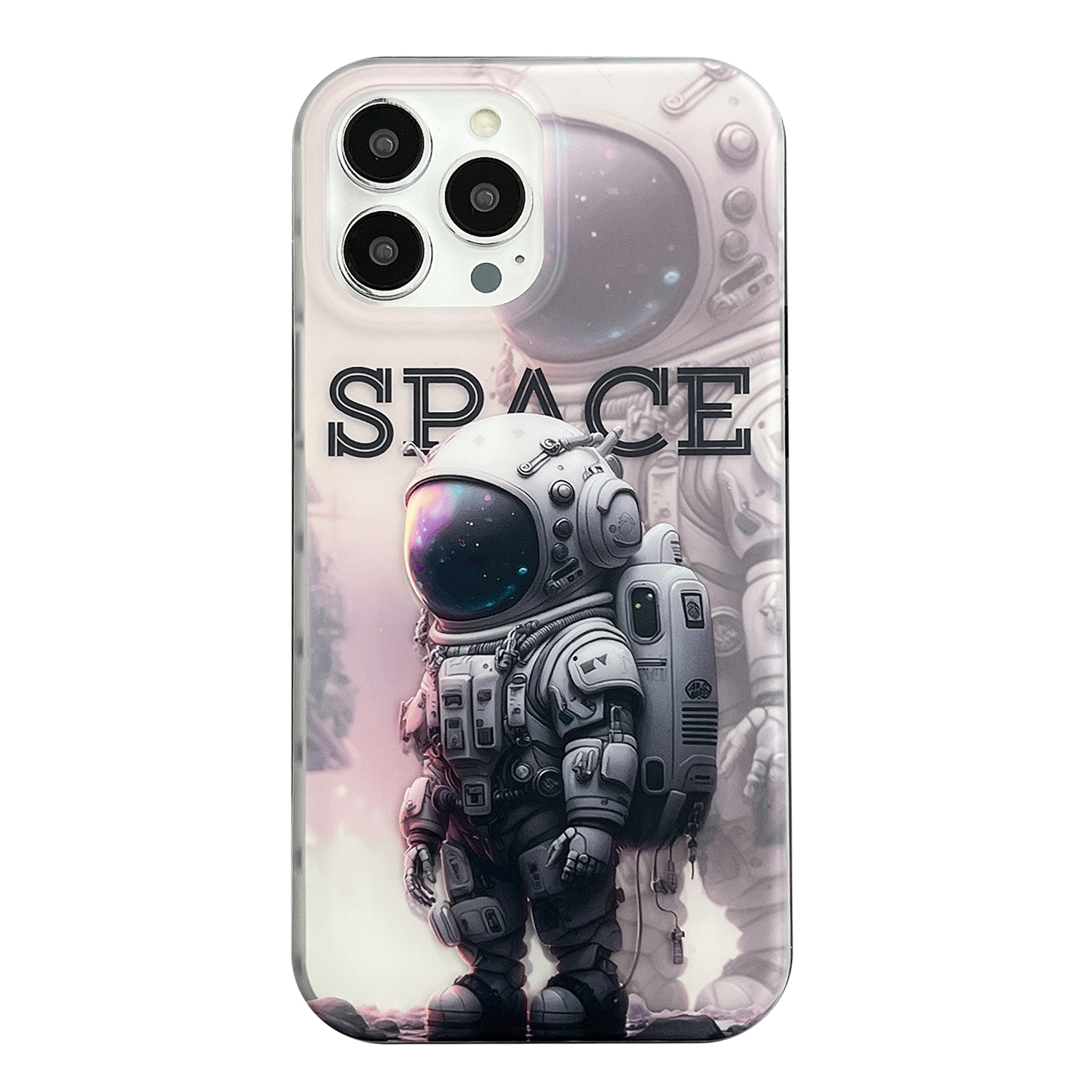 

Für Das Iphone 14 Pro Max Astronaut Muster IMD Phone Hülle PC+TPU Drop Protection Matte Deckung - Hellgrau, iPhone 14 Pro Max