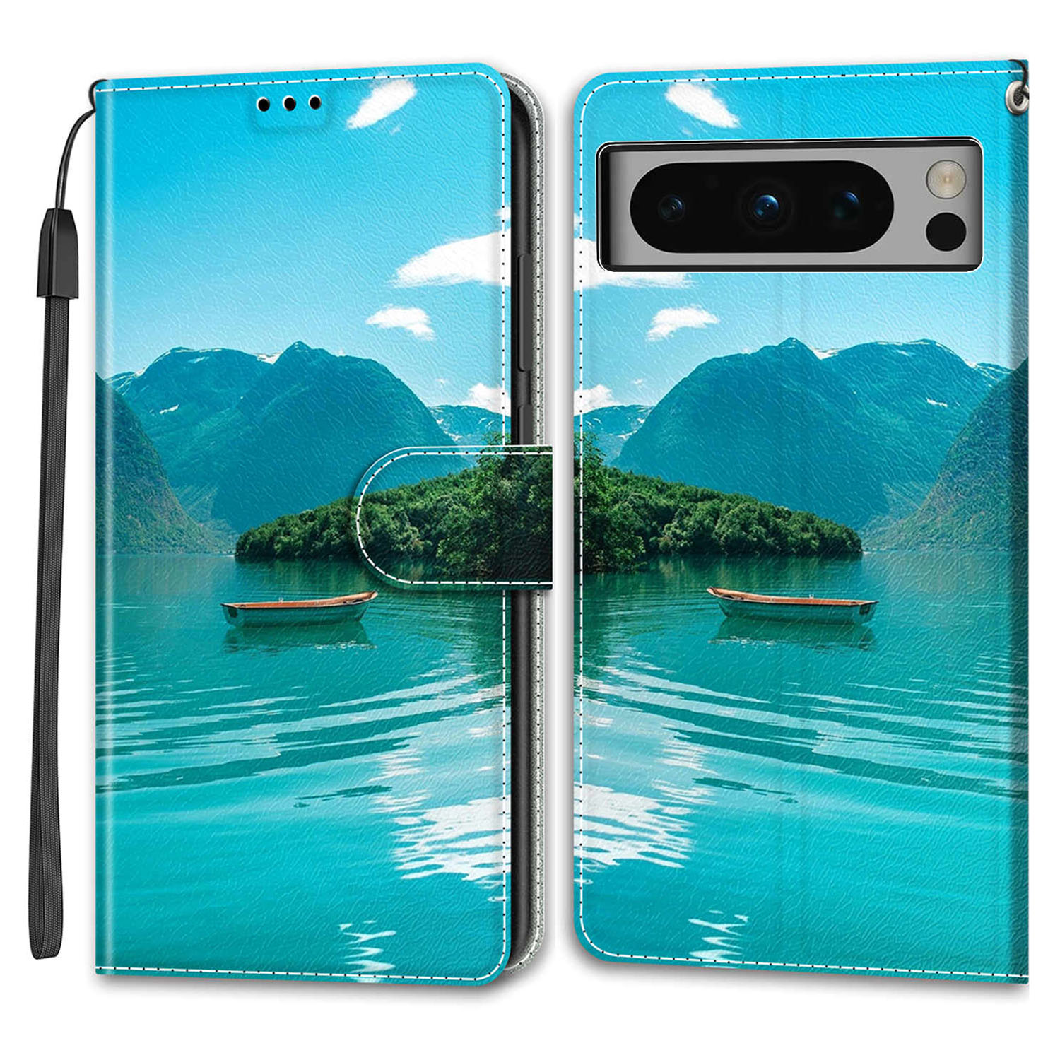 

Muster Bedrucktes Telefongehäuse Für Google Pixel 8 Pro Anti-drogen-leder-flip-abdeckung Mit Ständer, Kartensteckplätze - Boot, Google Pixel 8 Pro