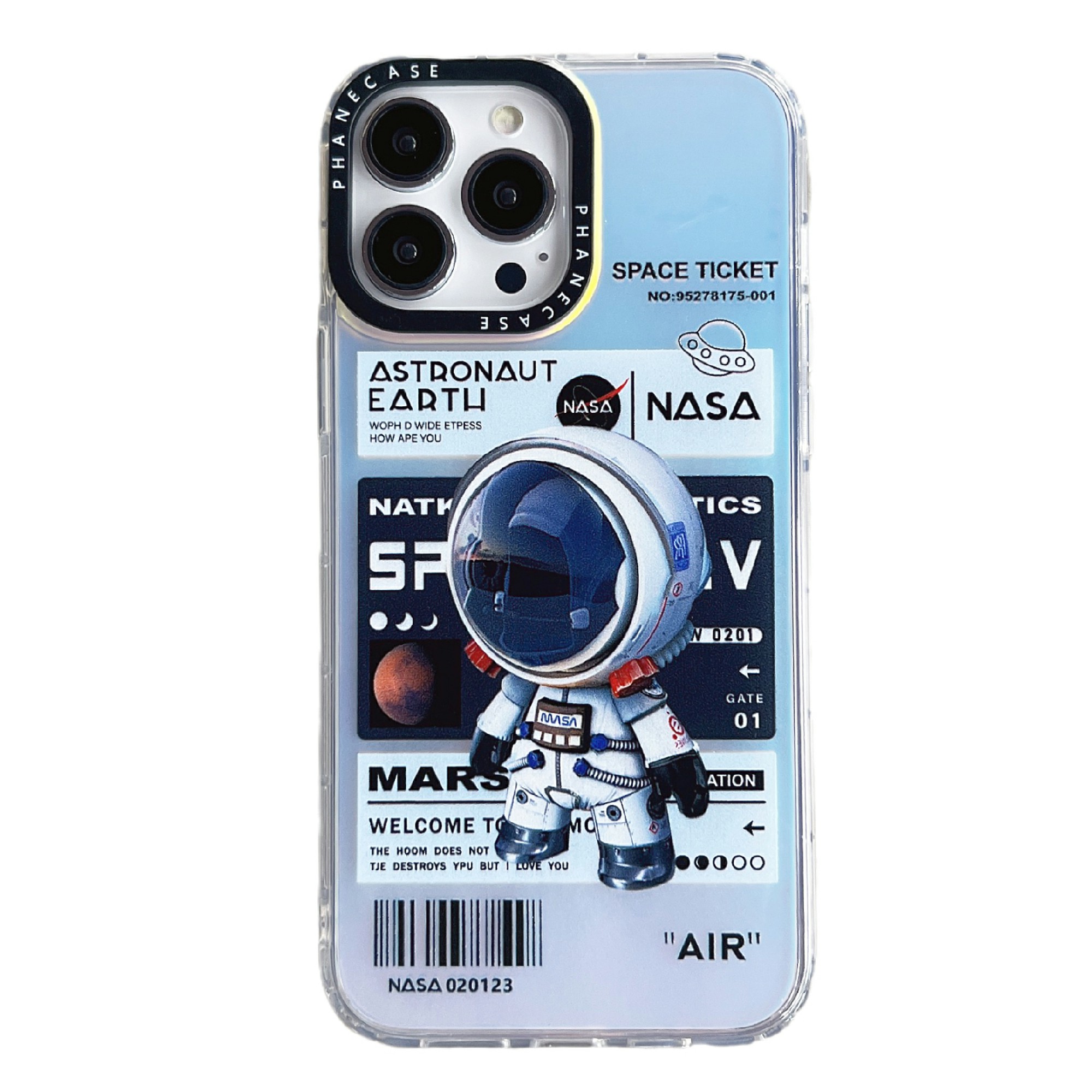 

Telefonhülle Für Iphone 14 Pro Max Laser Astronaut Muster Druckpc+tpu -dropschutzabdeckung - Weißer Astronaut, iPhone 14 Pro Max