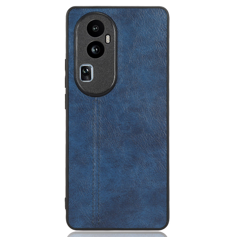 

Für Oppo Reno10 Pro 5G Handy Hülle PU -lederbeschichtete TPU+PC Cowide Texture Telefonabdeckung - Blau, Oppo Reno10 Pro (China) 5G
