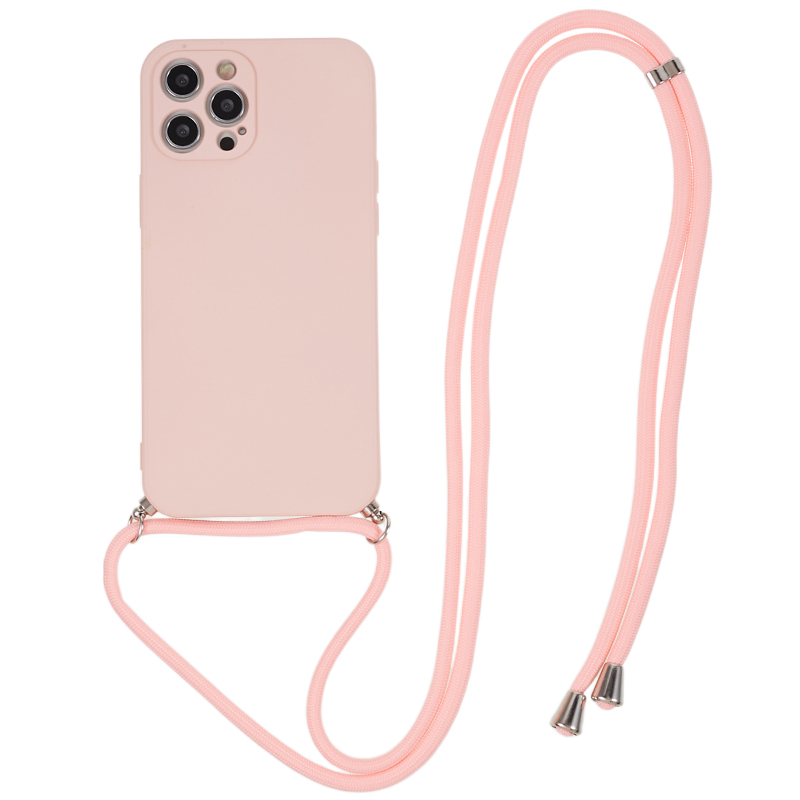 

Für Iphone 12 Pro Max TPU -telefonhülle Faserfaserfabrik - Rosa, iPhone 12 Pro Max