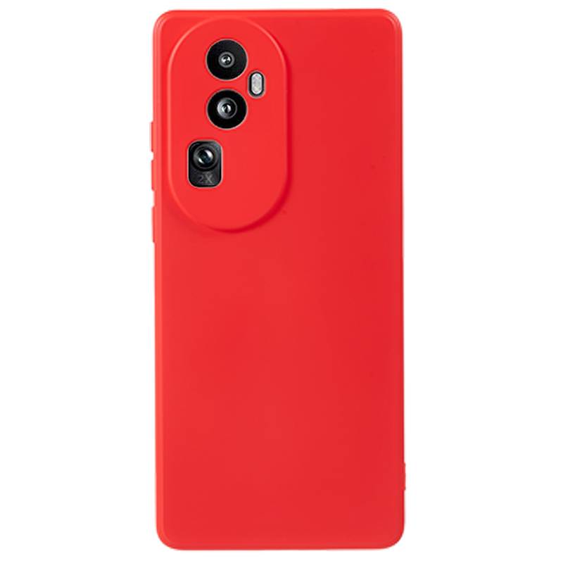 

Für Oppo Reno10 Pro 5G Faserfasern Schockdcoverabdeckung Gummierte TPU -telefonhülle Gummierte TPU -telefonhülle - Rot, Oppo Reno10 Pro (China) 5G