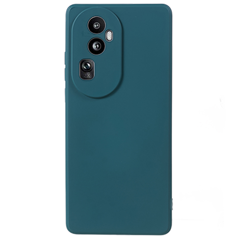

Für Oppo Reno10 5G Gummiziertes Tpu-telefonhülle Süßigkeitenfarbe Faserfaser-anti-drop-abdeckung - Armeegrün, Oppo Reno10 (China) 5G