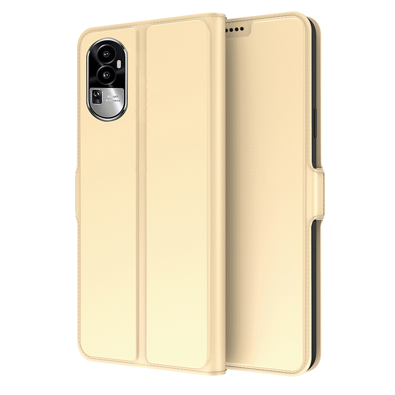 

Für Oppo Reno10 Pro 5G Stand Mobiltelefonpuse PU Leather Card Slot Telefonschutzschutzschutz - Gold, Oppo Reno10 Pro (China) 5G