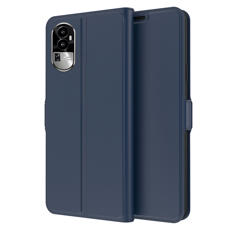 

Für Oppo Reno10 5G Kartenhalter -telefonabdeckung PU Leder + TPU Stand Protective Phone Cover - Blau, Oppo Reno10 (China) 5G
