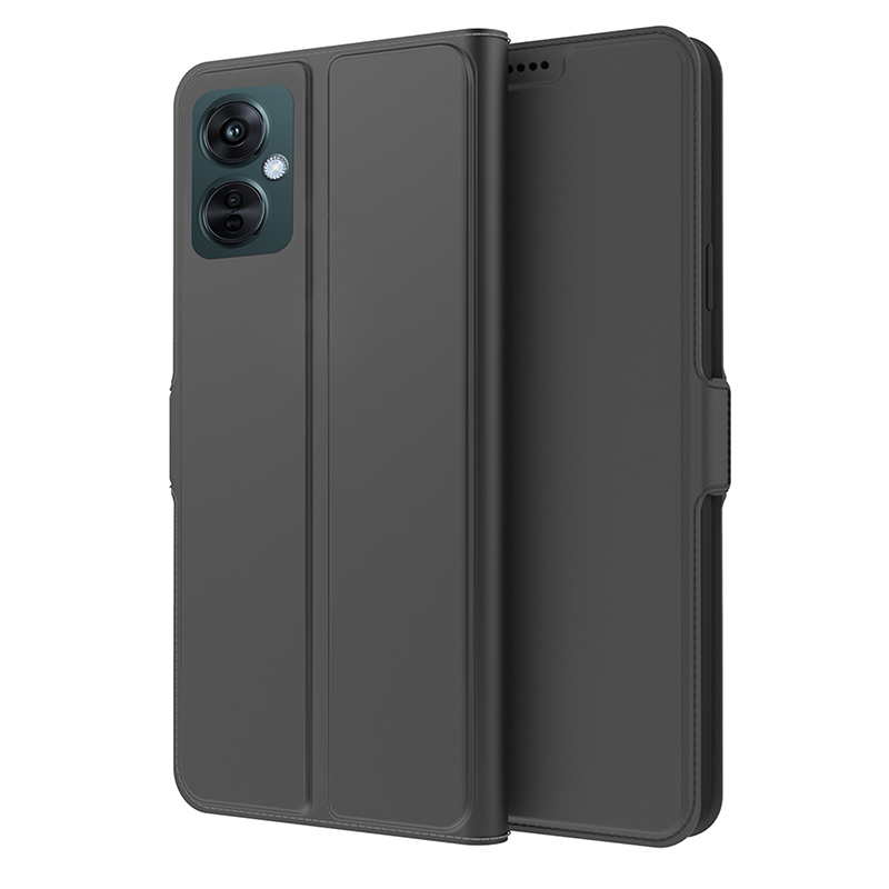 

PU Leder -telefonhülle Für Oppo K11x 5g, Stand Card Slot Slot Schockdelefonabdeckung - Schwarz, Oppo K11x 5G