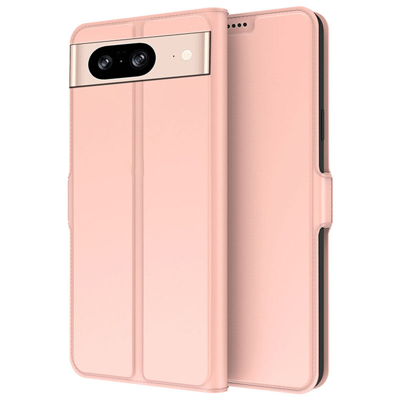 

Für Google Pixel 8 PU Leather Stand Phone Case Card Slot Full Protection Phone Deckung - Roségold, Google Pixel 8