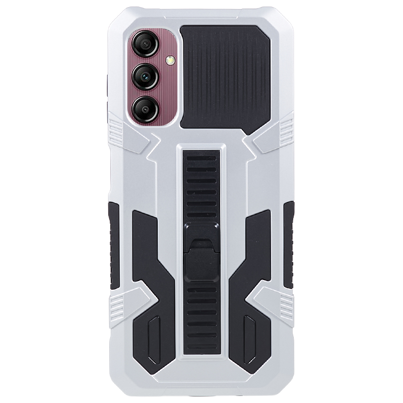 

Für Samsung Galaxy A14 4G / 5G Kickstand-telefonkoffer PC + TPU Anti-drop-smartphone-abdeckung - Silber, Galaxy A14 5G
