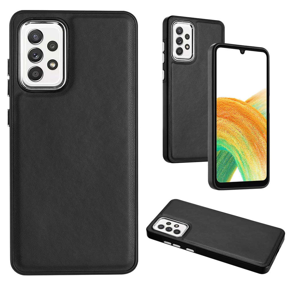 

YB Lederbeschichtung Serie-6 Für Samsung Galaxy A73 5G Telefonabdeckung PU Lederbeschichtete Tpu-schutzhülle - Schwarz, Samsung Galaxy A73 5G