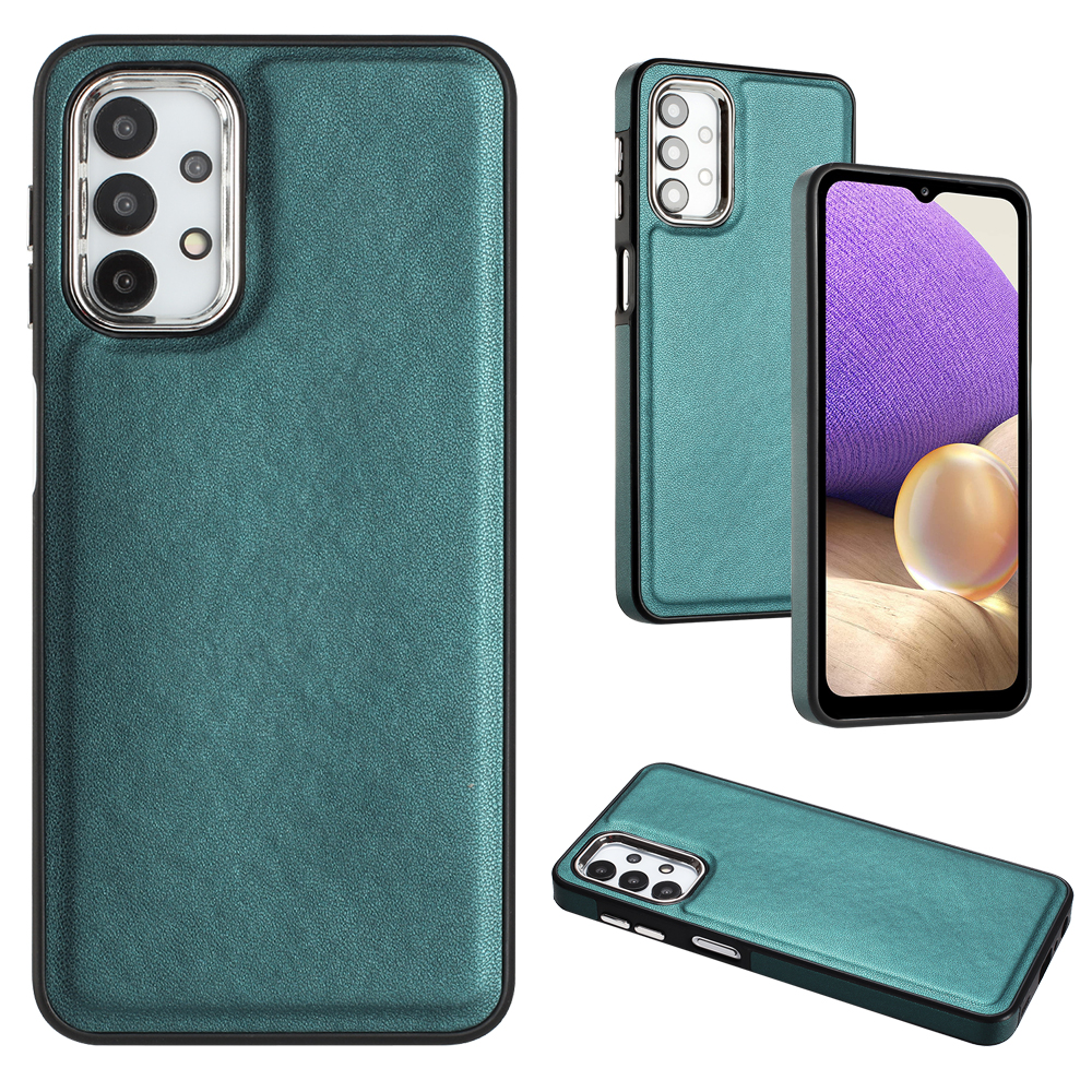 

YB Lederbeschichtung Serie-6 Für Samsung Galaxy A32 5G / M32 5G Lederbeschichtete TPU Mobile Case Anti-scratch-abdeckung - Grün, Galaxy A32 5G