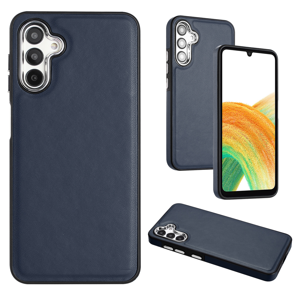 

YB Lederbeschichtung Serie-6 Für Samsung Galaxy A34 5G Telefonabdeckung Beule PU Leder+tpu Hülle - Saphir, Galaxy A34 5G