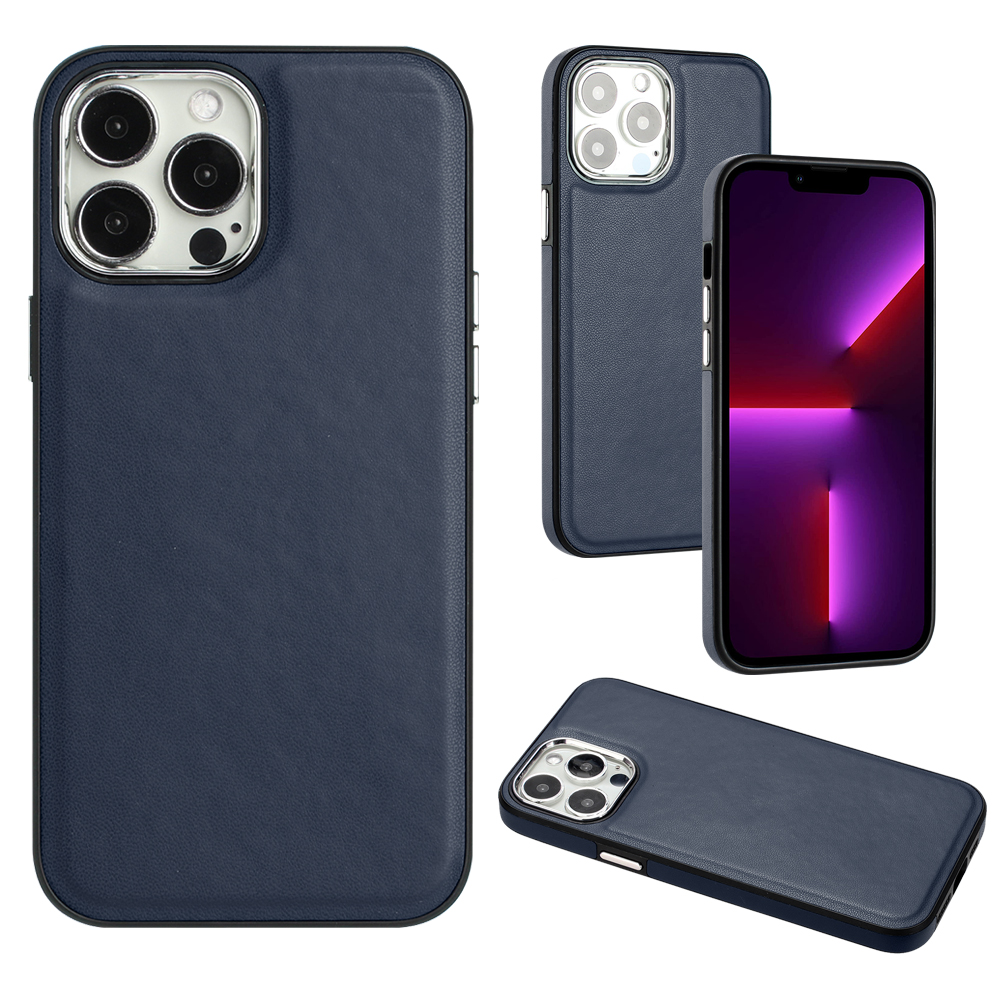 

YB Leder-beschichtung Serie-6 Für Iphone 13 Pro Max Herbstschutz Telefonabdeckung PU Leder+tpu Hülle - Saphir, iPhone 13 Pro Max