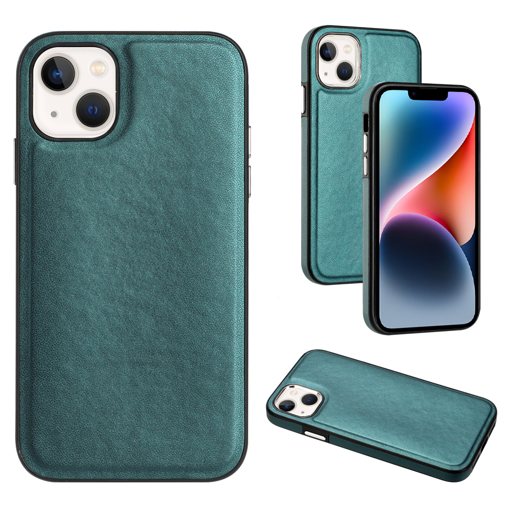 

YB Lederbeschichtung Serie-6 Für Iphone 14 Mobiltelefonschutz Abdeckung Anti-kratzer-pu-leder+tpu-hülle - Grün, iPhone 14