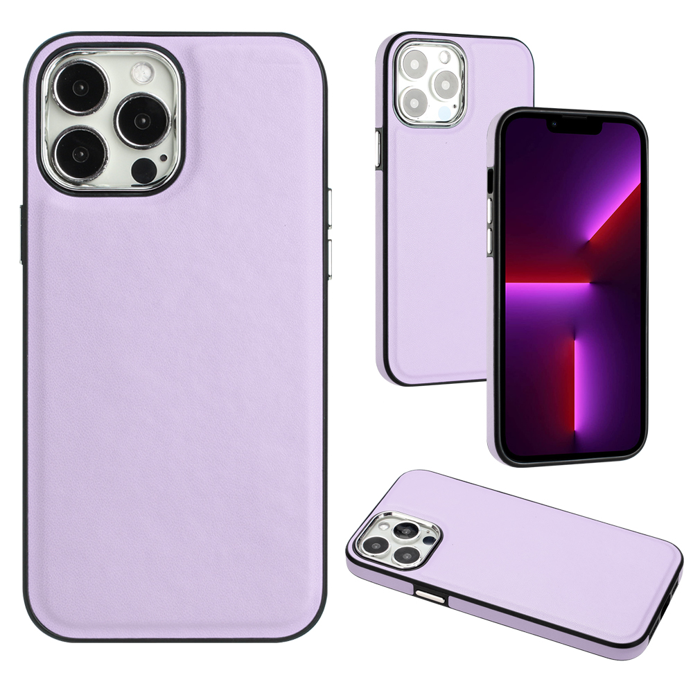 

YB Lederbeschichtung Serie-6 Für Iphone 13 Pro Schockdes Pu-leder+tpu-hülle Handyschutzabdeckung - Lila, iPhone 13 Pro