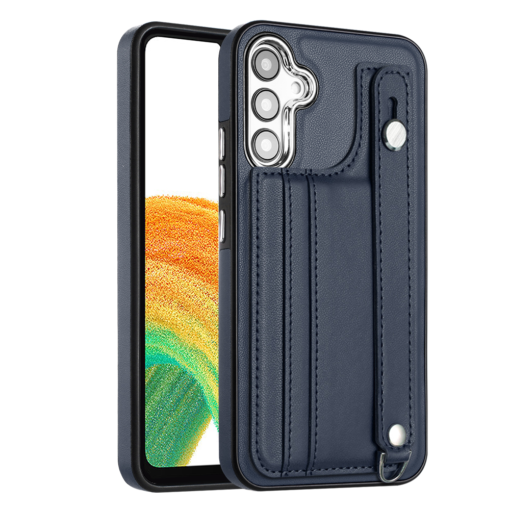

Kickstand-koffer Für Samsung Galaxy A54 5G Telefonschale YB Lederbeschichtung Serie-5-kartenhalter Tpu-abdeckung - Saphir, Galaxy A54 5G