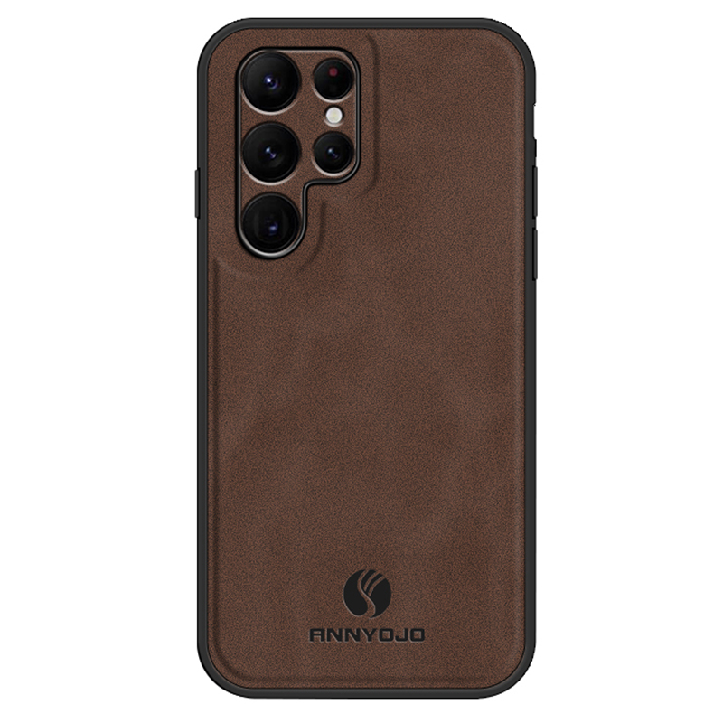 

Annyojo Für Samsung Galaxy S22 Ultra 5G Magnetic Car Mount Telefonabdeckung PU Leder+pc+tpu Hülle - Kaffee, Galaxy S22 Ultra 5G