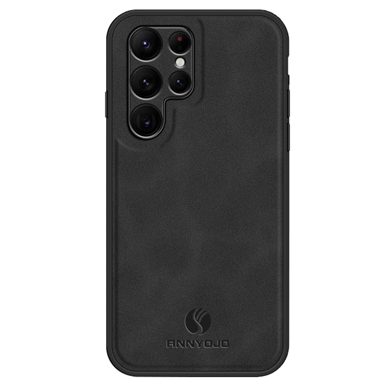 

Annyojo Für Samsung Galaxy S22 Ultra 5G Magnetic Car Mount Telefonabdeckung PU Leder+pc+tpu Hülle - Schwarz, Galaxy S22 Ultra 5G