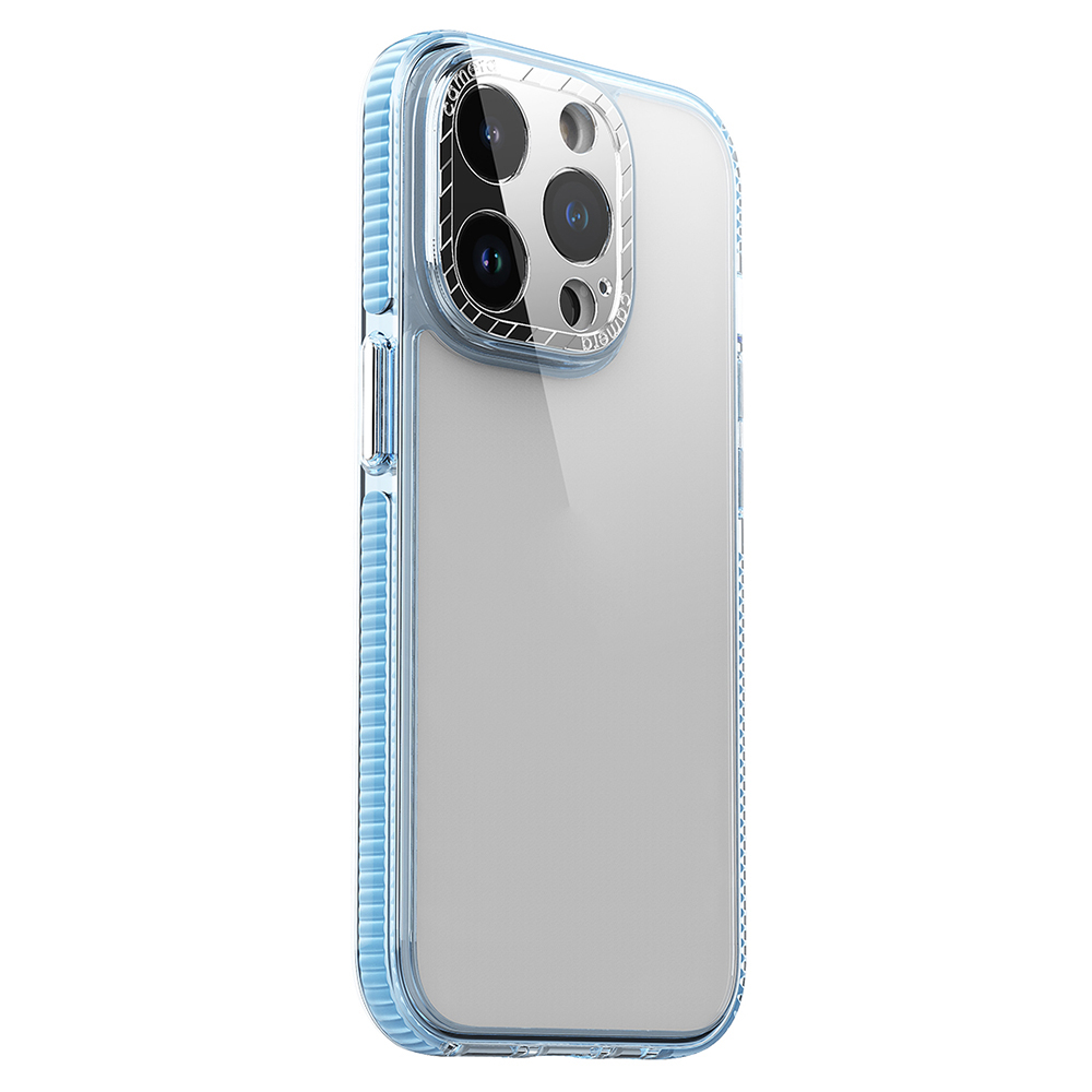 

Ultra Clear Phone -abdeckung Für Iphone 13 Pro Max 6,7 Zoll TPU+TPE+PC Schockdichte Hülle (MOQ: 50, Gemischte Farbe MOQ: 200) - Transparent Blau, iPhone 13 Pro Max