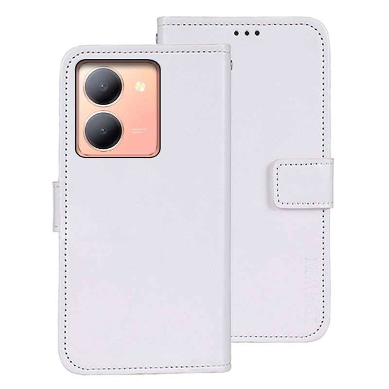 

Idewei Für Vivo Y78 5g / Y36 5G Crazy Horse Texture Ständer Telefon Deckung Ledermagnetische Telefonhülle - Weiss, vivo Y78 5G