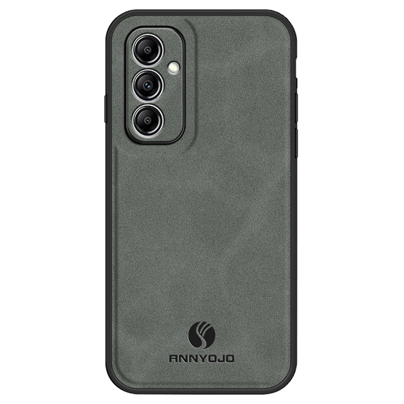 

Annyojo Für Samsung Galaxy A14 5G PU Leder+pc+tpu Anti-drop-hülle Magnetische Automontage Telefonabdeckung - Grau, Galaxy A14 5G