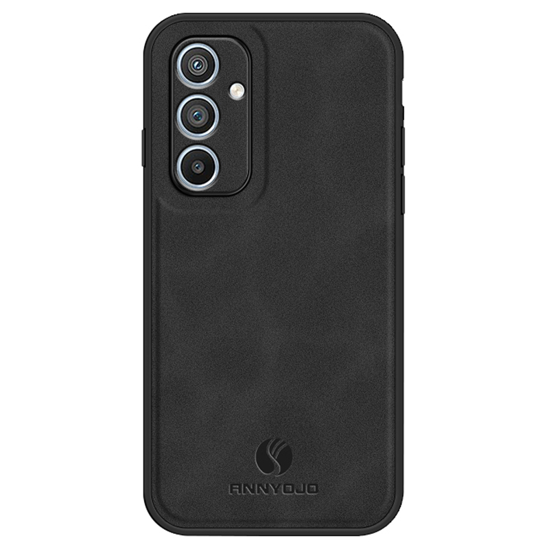 

Annyojo Für Samsung Galaxy A54 5G Phone Hülle PU Leder+pc+tpu -abdeckung Mit Automagnethäuder Metallblech - Schwarz, Galaxy A54 5G