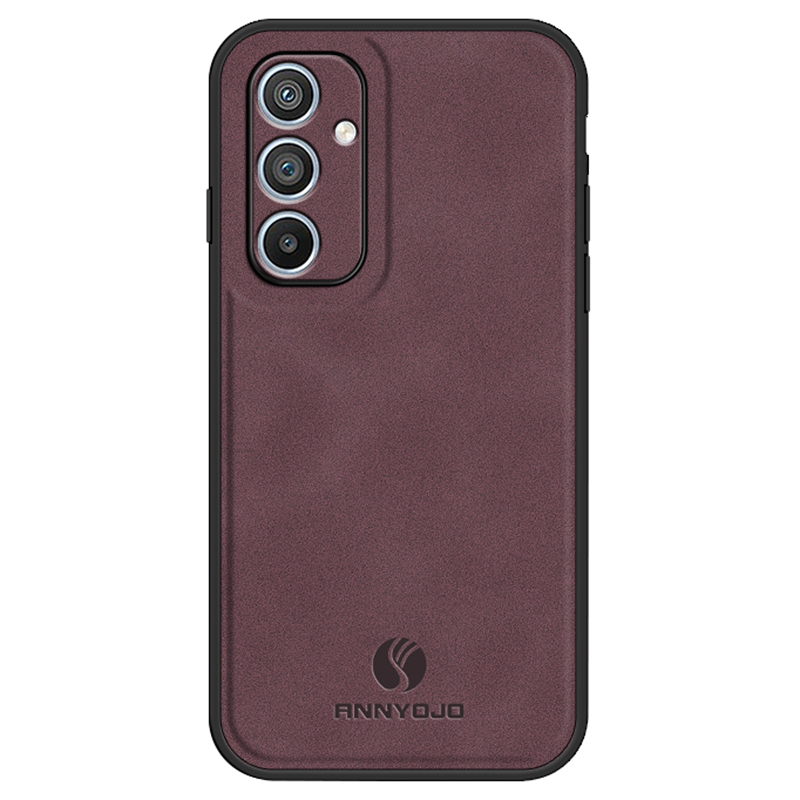 

Annyojo Für Samsung Galaxy A54 5G Phone Hülle PU Leder+pc+tpu -abdeckung Mit Automagnethäuder Metallblech - Weinrot, Galaxy A54 5G