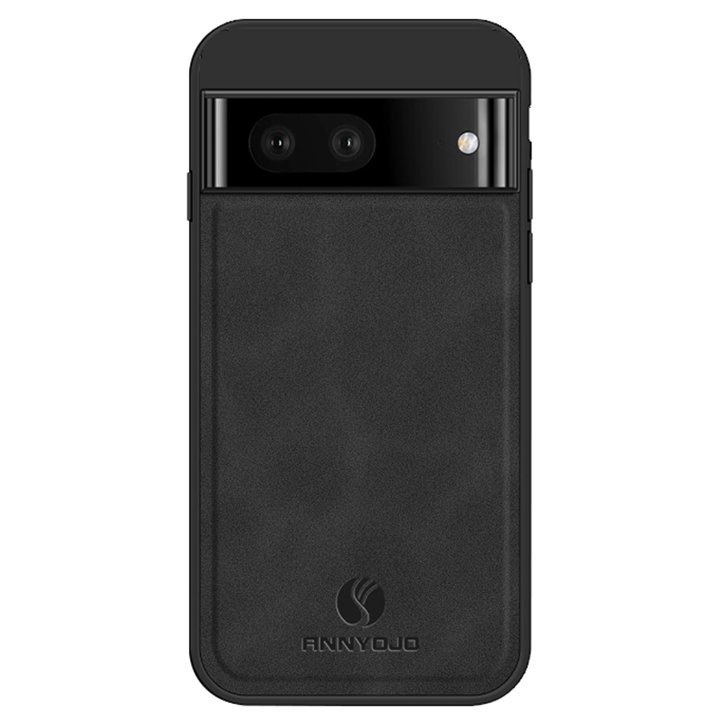 

Annyojo PU Lederbeschichteter PC+TPU -cover Für Google Pixel 7 5g, Telefonhülle Support Magnetic Car Mount - Schwarz, Google Pixel 7 5G