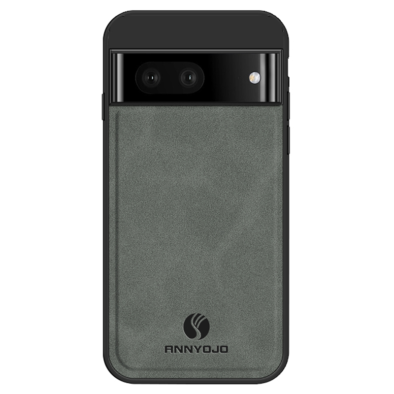 

Annyojo PU Lederbeschichteter PC+TPU -cover Für Google Pixel 7 5g, Telefonhülle Support Magnetic Car Mount - Grau, Google Pixel 7 5G