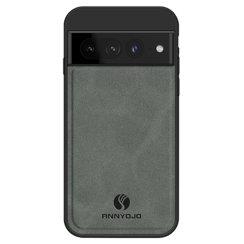 

Annyojo Stoßdämpferschale Für Google Pixel 7 Pro 5G PU Leder+pc+tpu -telefonhülle Mit Autohalterung Metallblech - Grau, Google Pixel 7 Pro 5G