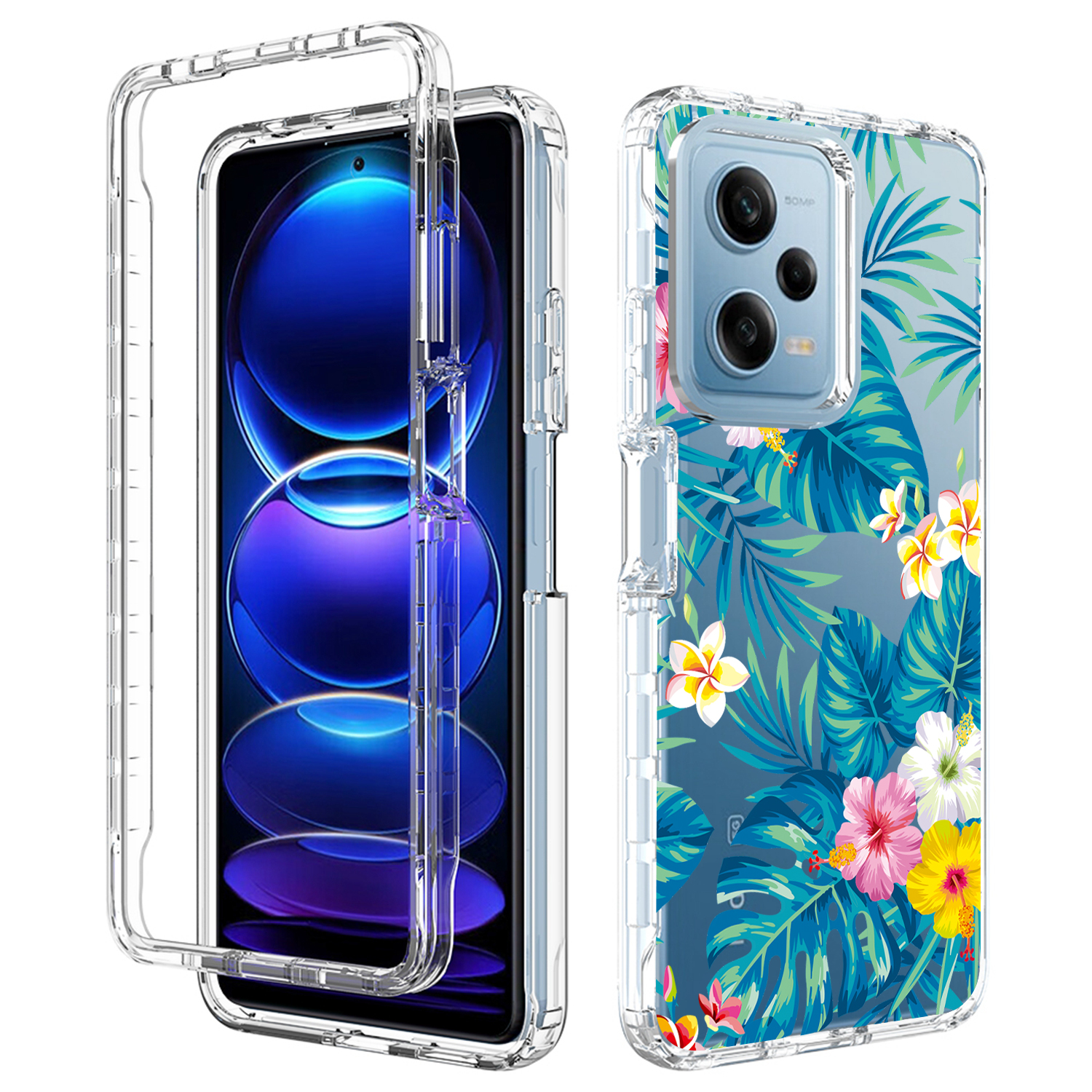 

Löschen Sie Das Telefongehäuse Für Xiaomi Redmi Note 12 Pro 5g / Hinweis 12 Pro Speed ​​5g / Poco X5 Pro 5g, PC -rahmen + TPU -musterdruckabdeckung - Kochbananenblatt, Xiaomi Redmi Note 12 Pro 5G