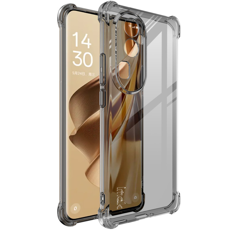 

IMAK Für Oppo Reno10 Pro 5G Transparent Telefonkoffer Anti-drop-tpu-rückdecke - Transparent Schwarz, Oppo Reno10 Pro (China) 5G
