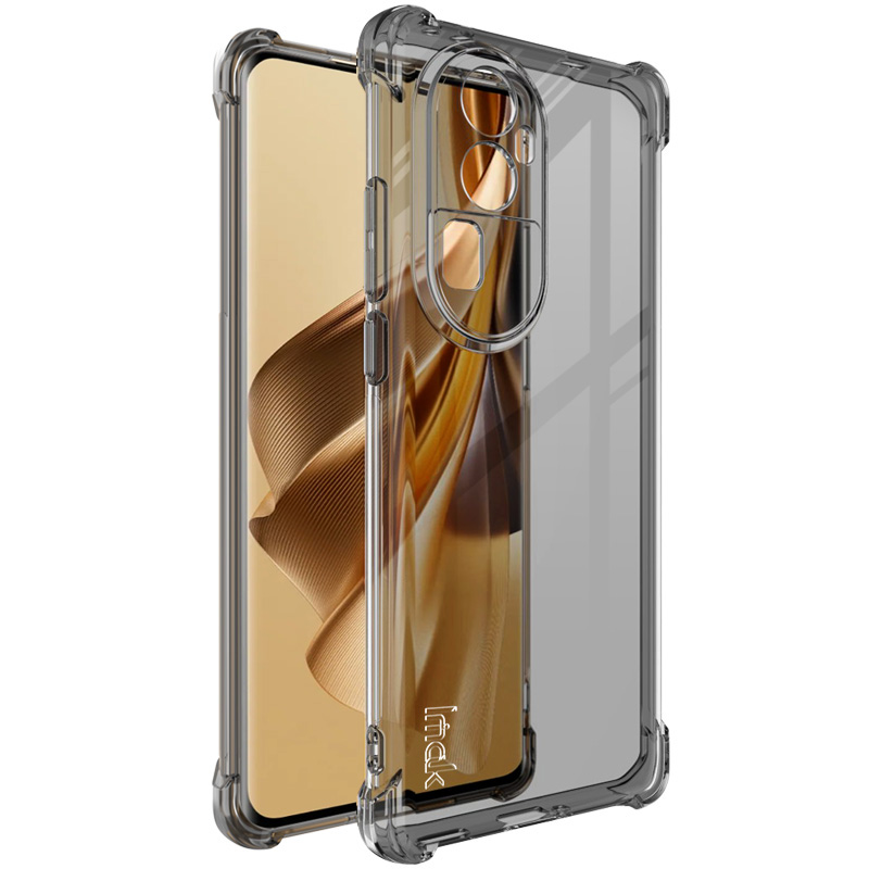 

IMAK Für Oppo Reno10 Pro+ 5G Anti-scratch-rückzugsabdeckung Soft Tpu-telefonhülle - Transparent Schwarz, Oppo Reno10 Pro+ 5G