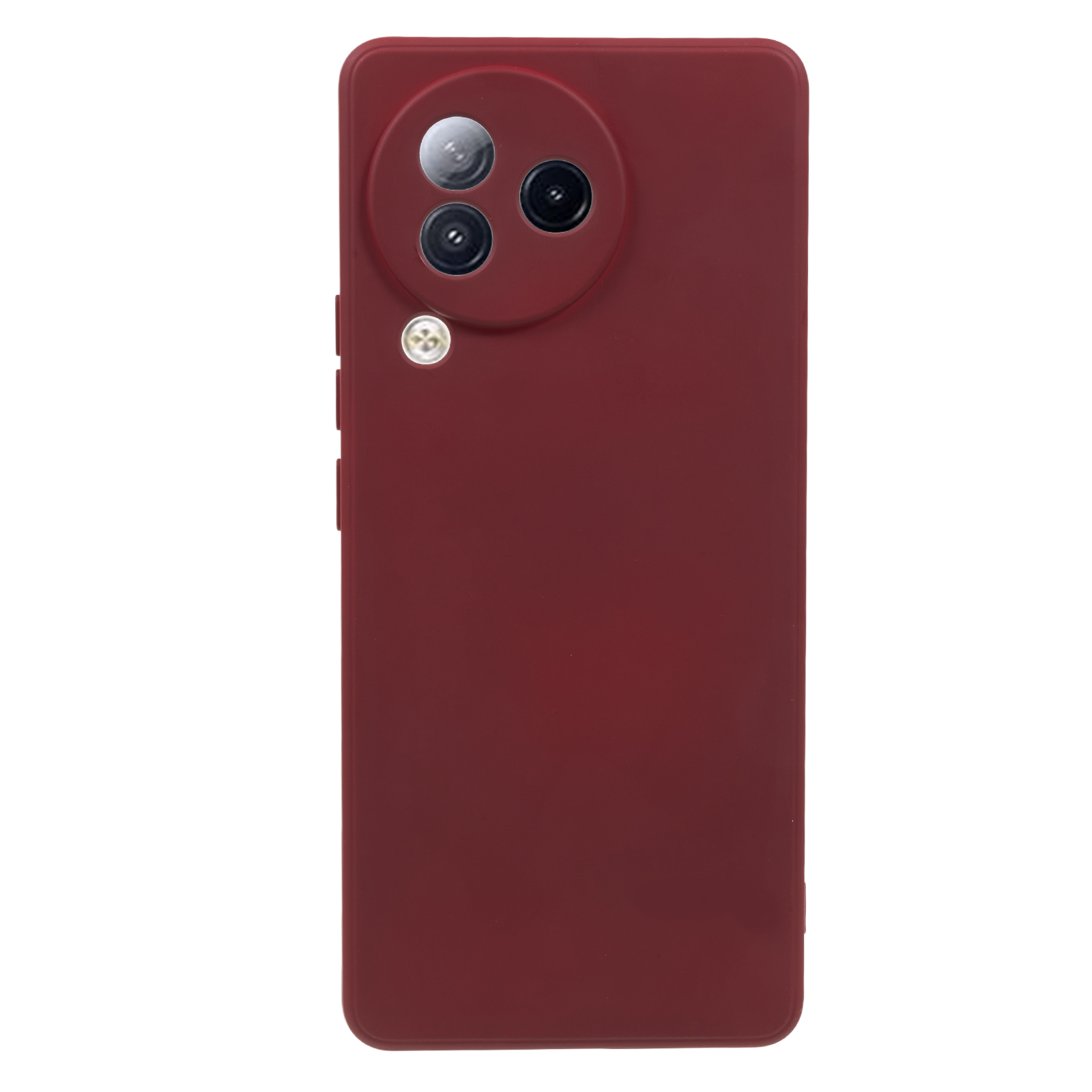 

Für Xiaomi Civi 3 5G Soft TPU Phone Hülle Faserfasern Süßigkeiten Farbe Gummiertes Telefonabdeckung - Weinrot, Xiaomi Civi 3 5G