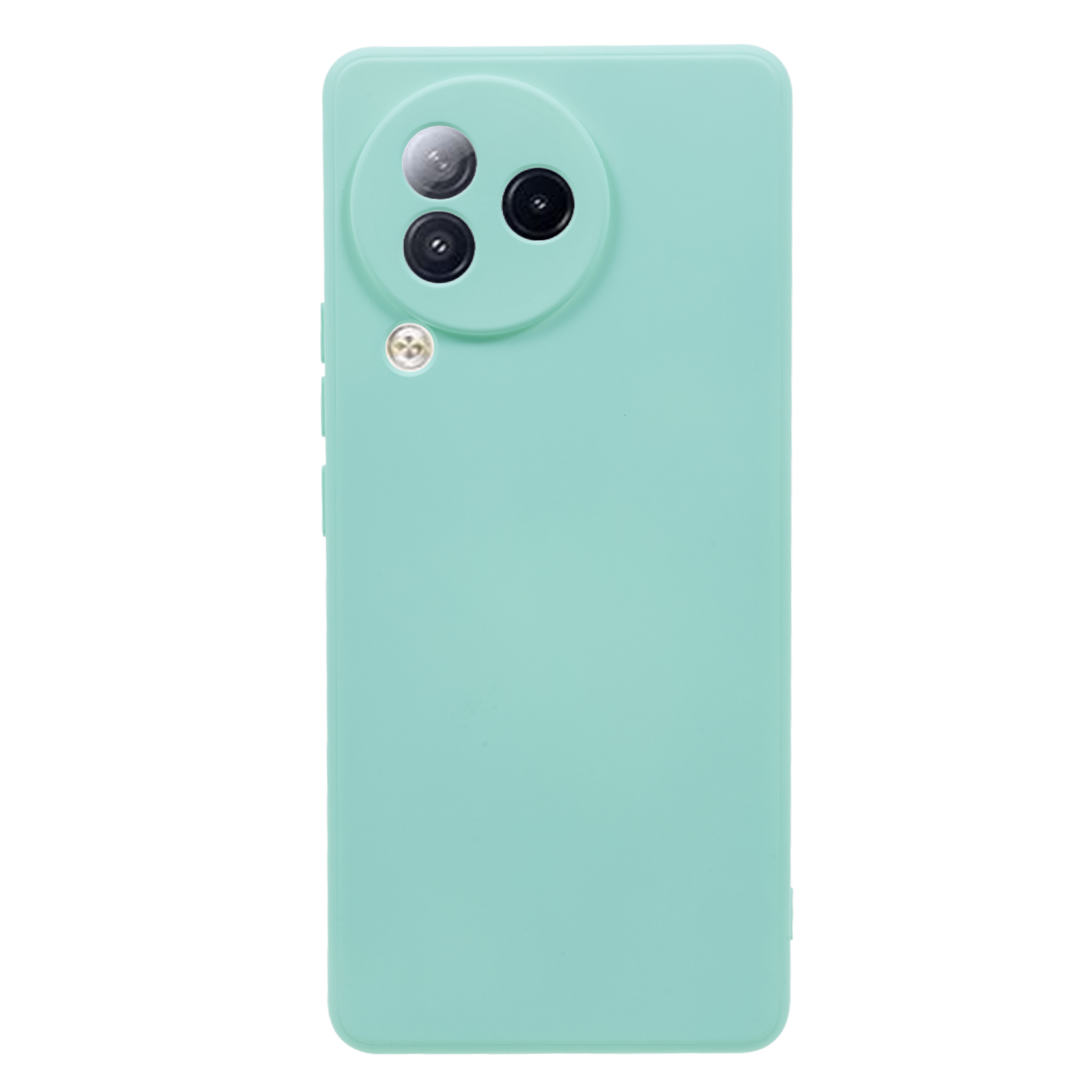 

Für Xiaomi Civi 3 5G Soft TPU Phone Hülle Faserfasern Süßigkeiten Farbe Gummiertes Telefonabdeckung - Baby Blau, Xiaomi Civi 3 5G