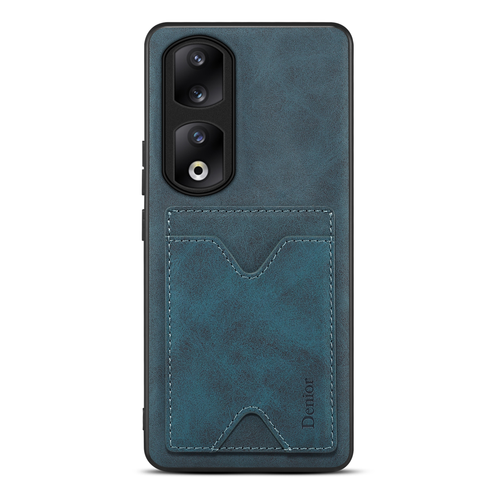 

Denior PU Lederbeschichtete TPU -cover Für Honor 90 Pro Ständer Kartenhalter Schockdelie Telefon Hülle - Blau, Honor 90 Pro