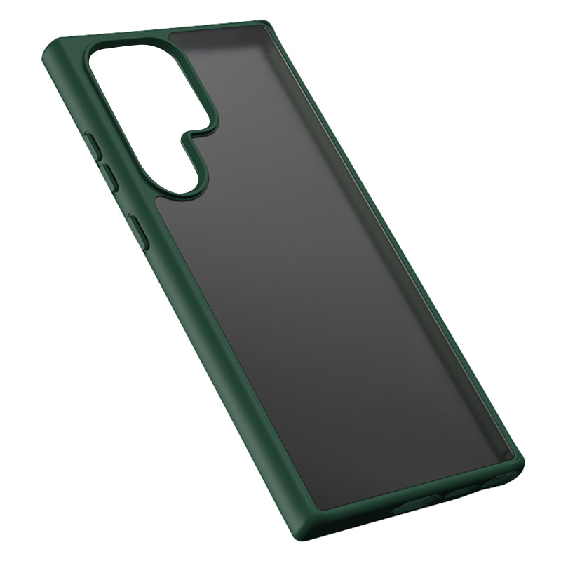 

X-level Für Samsung Galaxy S23 Ultra-anti-drop-airbags Matte Hülle Tpu+pc-telefonabdeckung - Schwarzgrün, Galaxy S23 Ultra