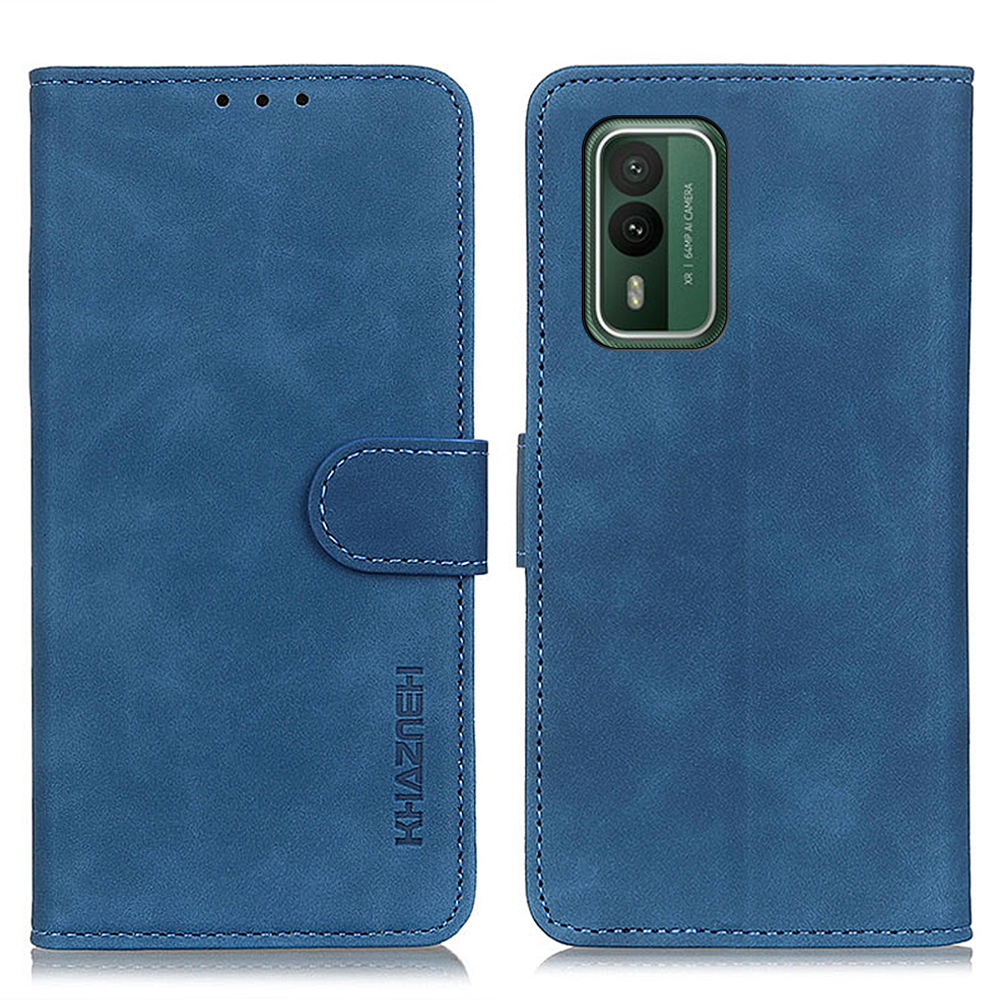 

Khazneh Für Nokia XR21 Retro Magnetic Clasp Phone Hülle PU Leder Brieftasche Abdeckung - Blau, Nokia XR21