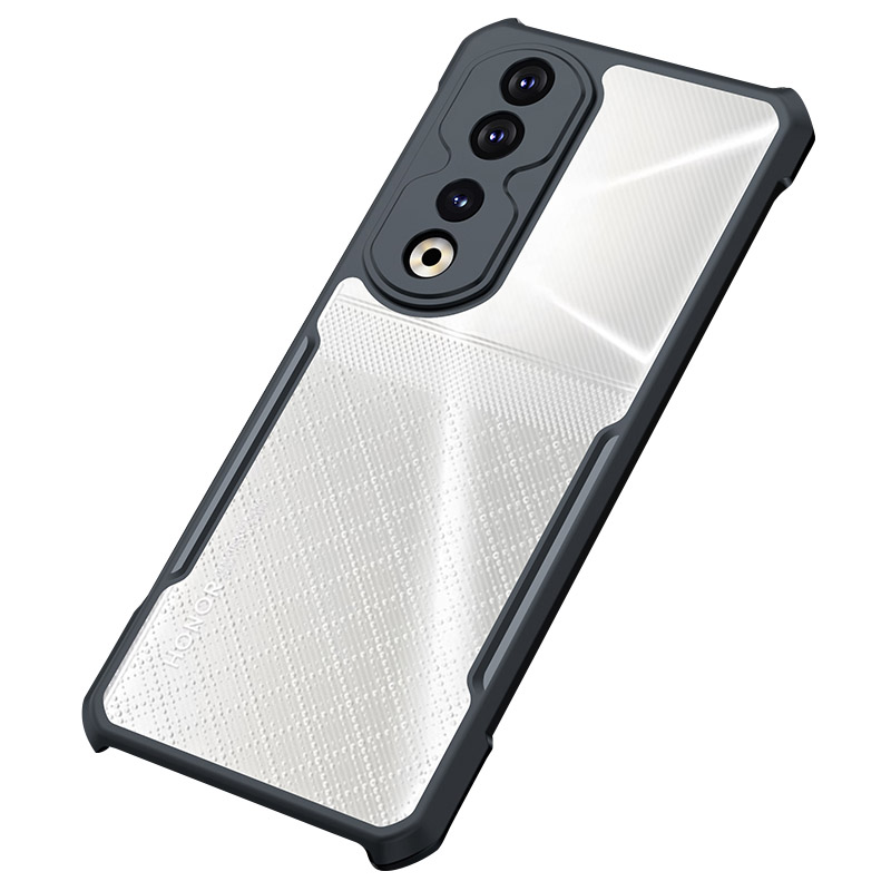 

Xundd Für Honor 90 Pro Telefon Schutzhülle Acryl+tpu Schockdelie -telefonabdeckung - Schwarz / Lasertextur, Honor 90 Pro