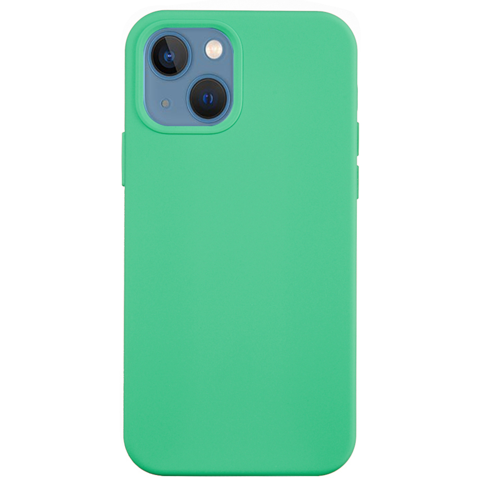 

Für Iphone 15 Flexible Flüssig-silikon-telefonhülle Weichverkleidung Anti-drop-abdeckung - Grün, iPhone 15