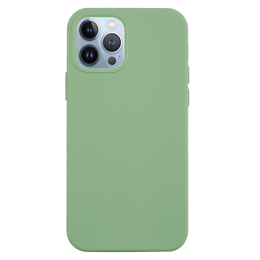 

Für Iphone 15 Pro Max Liquid Silicon Weichverkleidung Zurück-abdeckung Anti-drop-telefonhülle - Minzgrün, iPhone 15 Pro Max