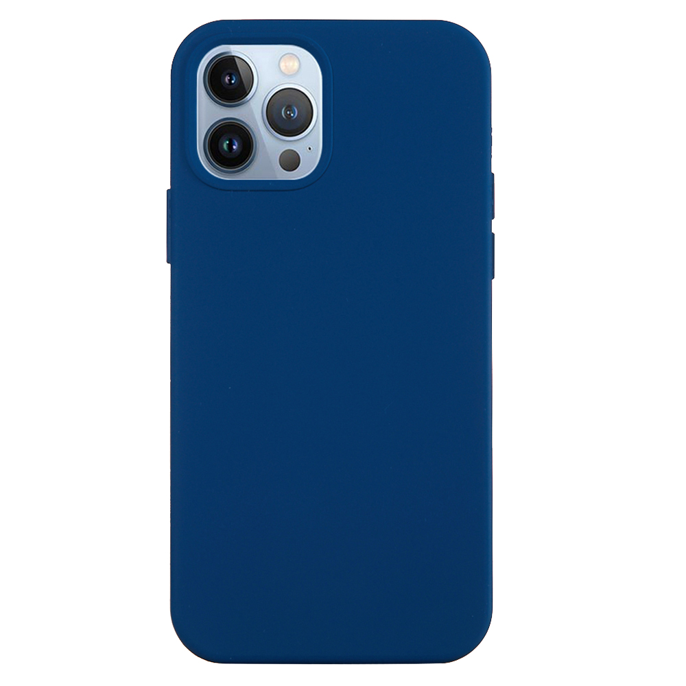 

Für Iphone 15 Pro Max Liquid Silicon Weichverkleidung Zurück-abdeckung Anti-drop-telefonhülle - Blau, iPhone 15 Pro Max