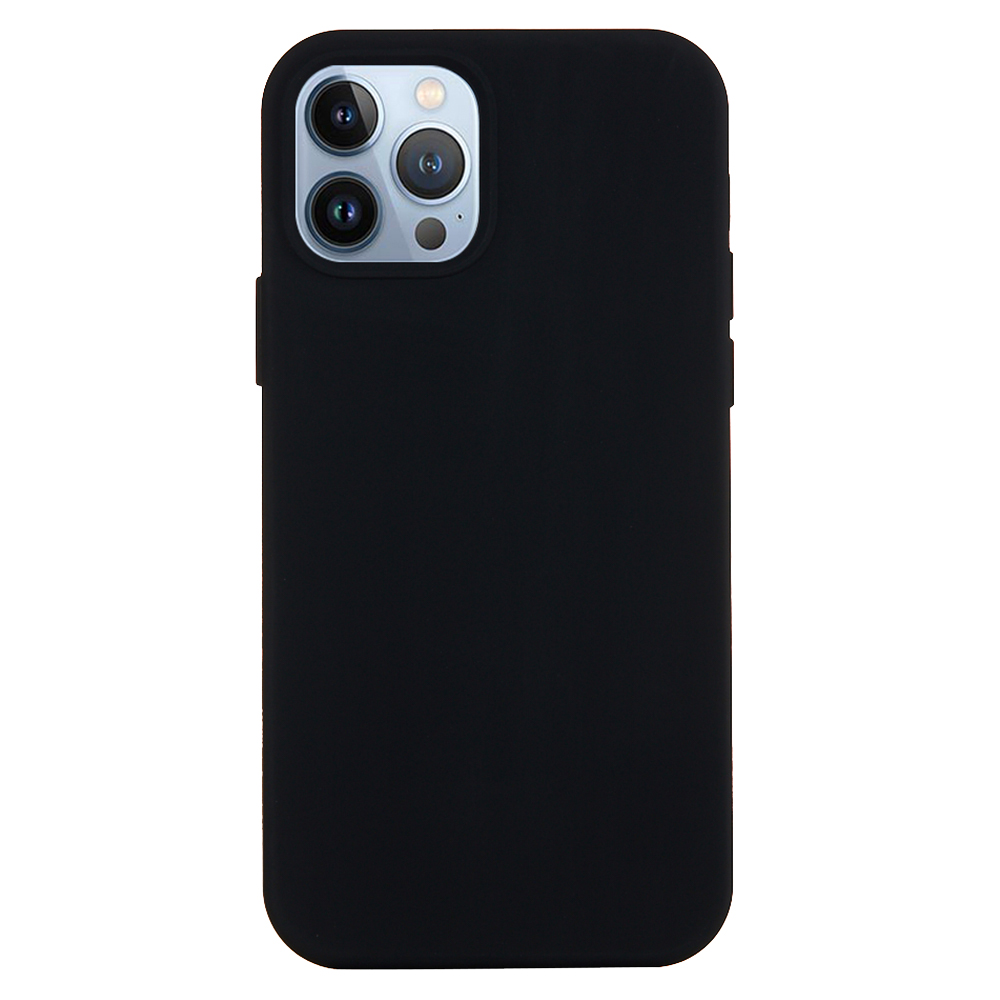 

Für Iphone 15 Pro Max Liquid Silicon Weichverkleidung Zurück-abdeckung Anti-drop-telefonhülle - Schwarz, iPhone 15 Pro Max