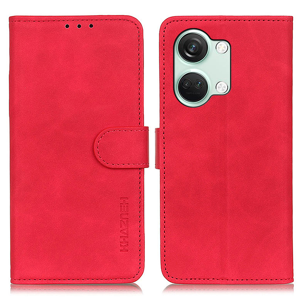 

Khazneh Für OnePlus Nord 3 5g / Ace 2V Retro Tely Telan Stand Habe PU Leder Drop-proof-brieftaschenabdeckung - Rot, OnePlus Nord 3 5G