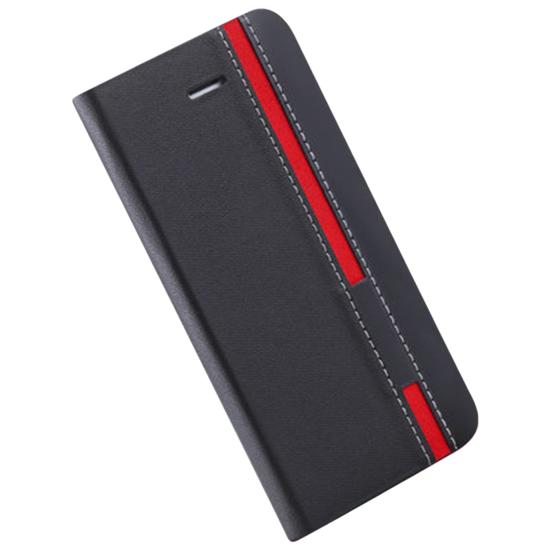 

Für Doogee X98 / X98 Pro PU Leder Telefon Hülle Kartenschlitzständer Farbspleißabdeckung - Schwarz, Doogee X98