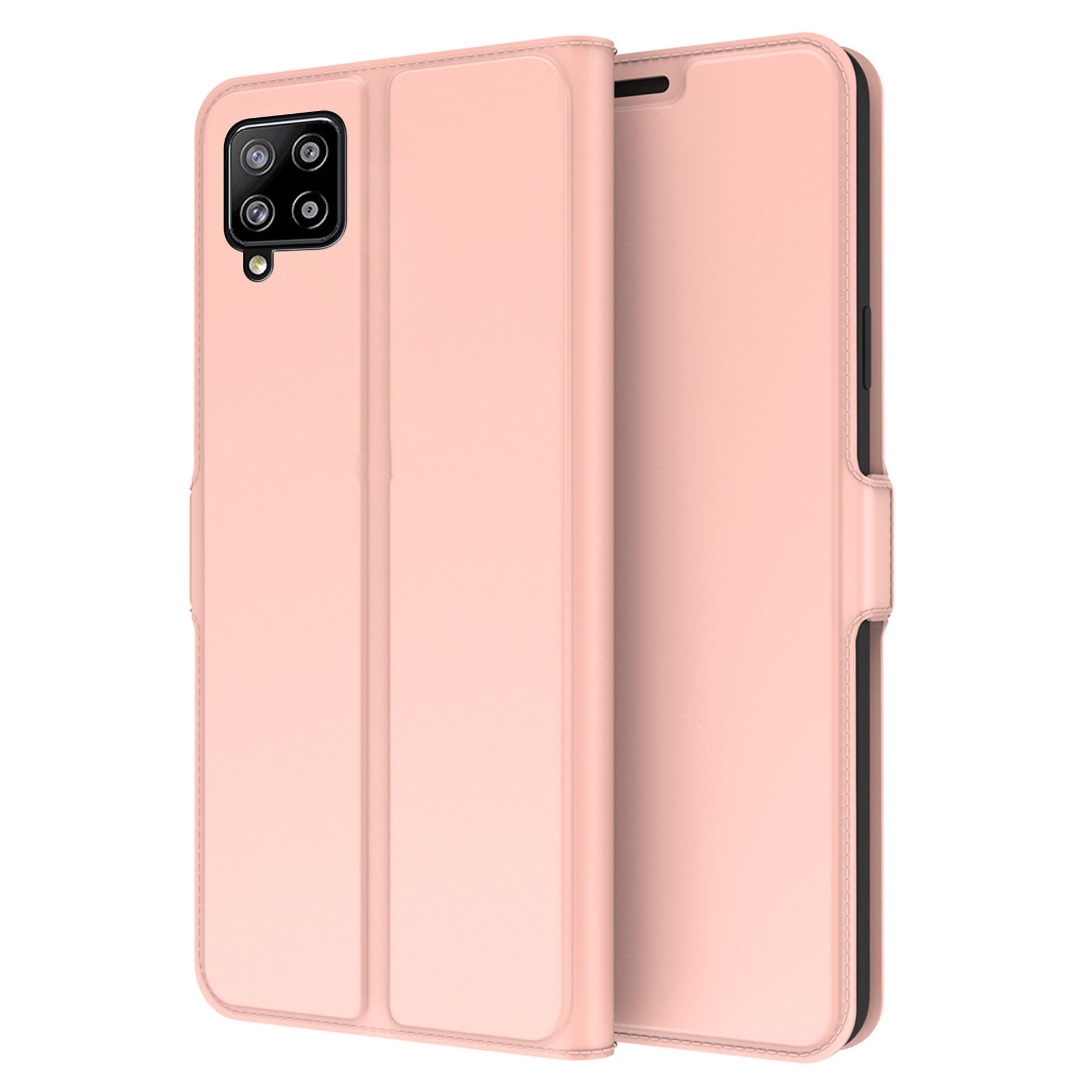 

Für Samsung Galaxy A42 5G -kartenhalter PU Lederständer Abdeckung Full Protection Phone Hülle - Roségold, Galaxy A42 5G